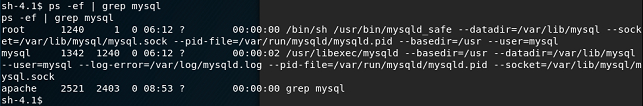 Fristileaks Vulnhub Writeup - by leomccavana.com - privesc - running processes examined for mysql info