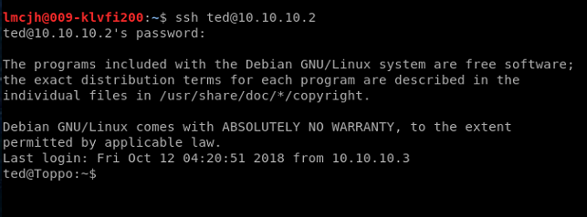 Toppo Vulnhub Writeup - by leomccavana.com - getting a shell - successful ssh login